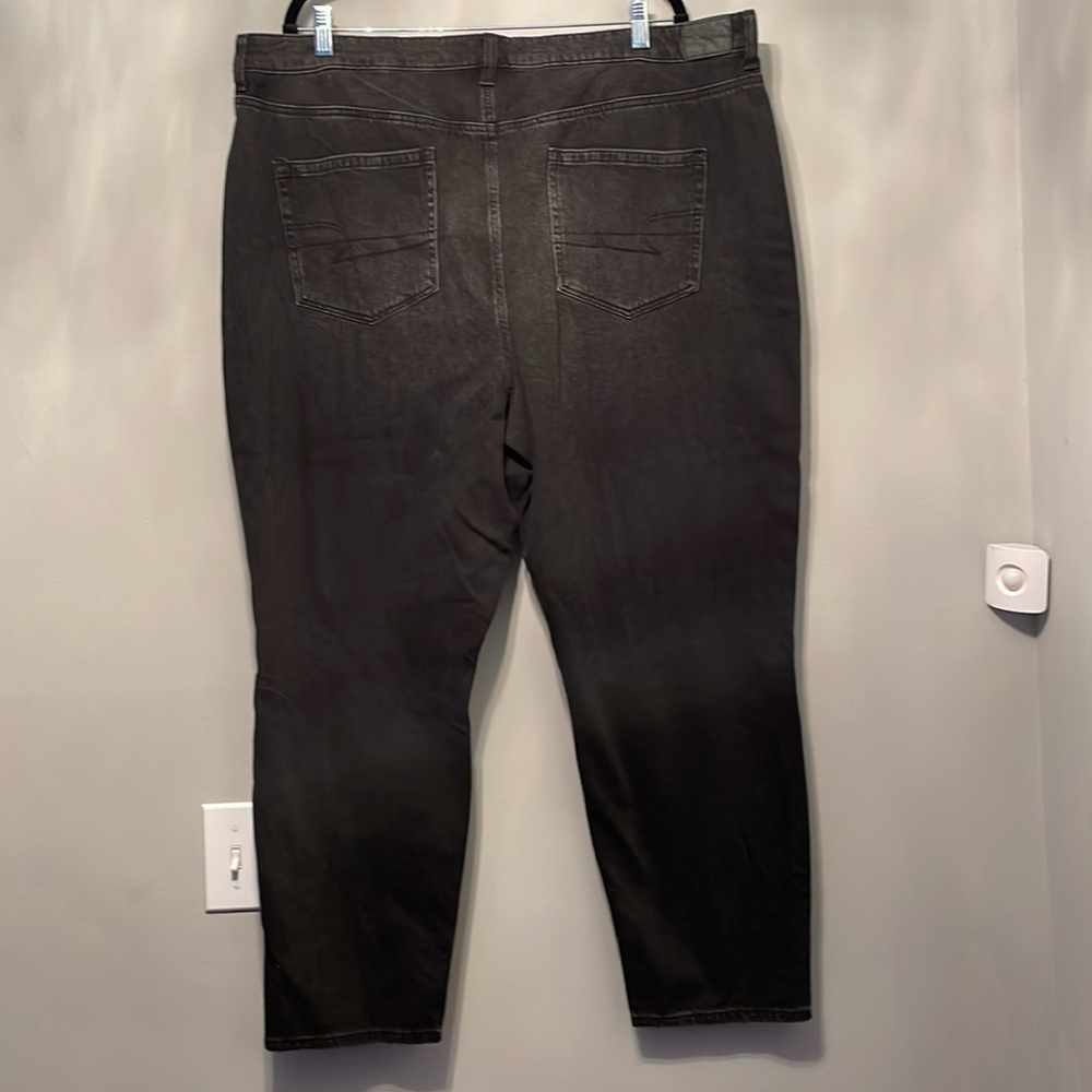 AMERICAN EAGLE DISTRESSED BLACK JEANS SIZE 20 - Picture 8 of 9